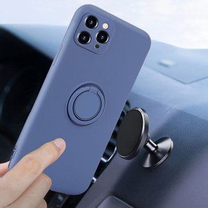 Suitable for iPhone14 mobile phone case Apple 13 liquid silicone creative bracke